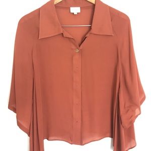 Flowy cropped blouse by Parker